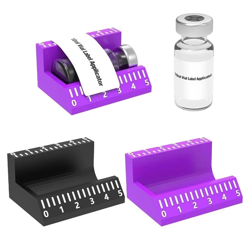 Aplicador de Etiquetas para Viales, Herramienta de Aplicación de Etiquetas con Alineación Precisa para Botellas de 3/10 ml, Frascos Pequeños, Envases de Aceites Esenciales