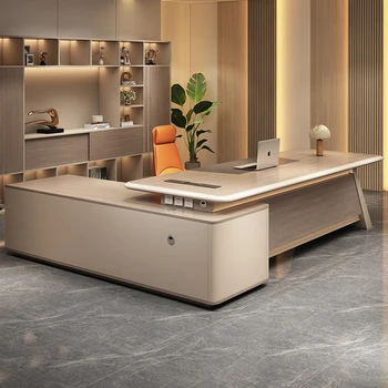 Minimalist High Quality Office Desk Organizer Executive Designer Conference Office Desk Work Bookshelf Bureau Meuble Furniture