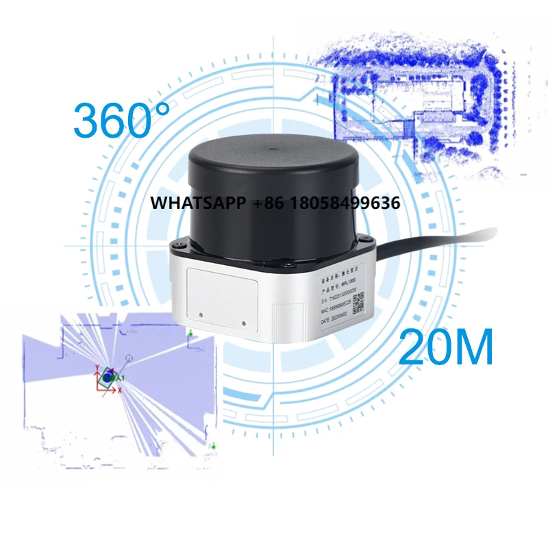 

40m Lasr Radar 2D TOF Lidar Industrial Mobile Robot's 360° Indoor Lidar 3d Scanner agv Sensor 2d Lasr Sensor