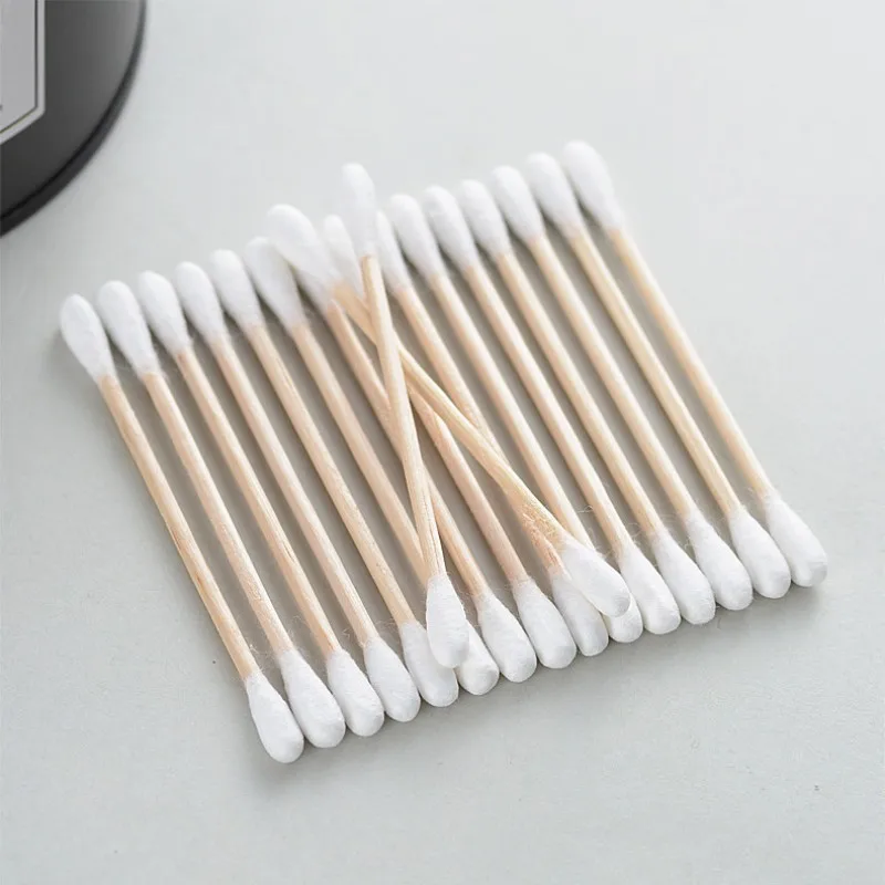 100pcs Per Pack, 5 Packs, Double-ended Cotton Swabs, Baby Cotton Swabs, Ear Cleaning Sticks, Healthy Cleaning Tools