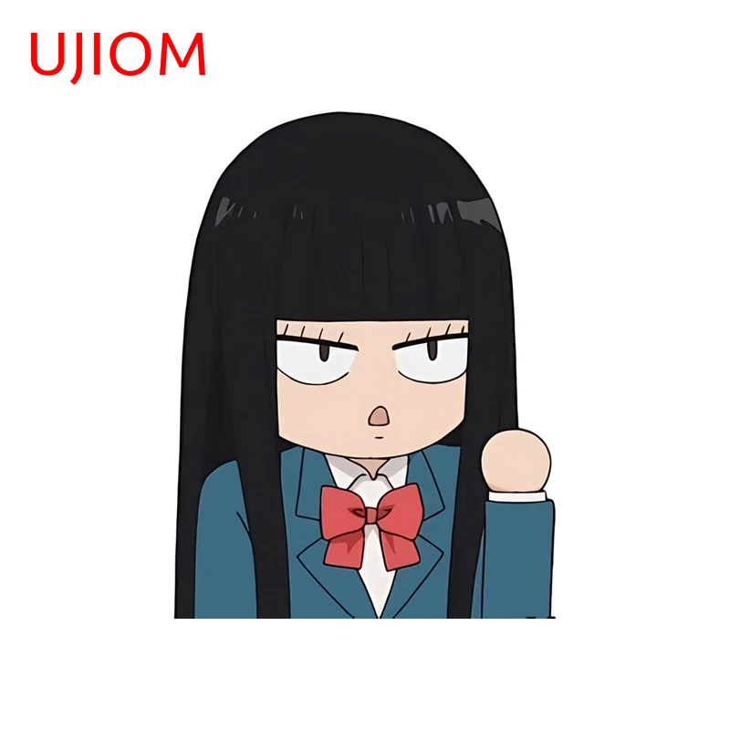 UJIOM Sawako Kuronuwa Expressing Mood Wall Sticker Amusing Living Room Sofa Wall Decal Naughty Helmet Versatile Room Decor