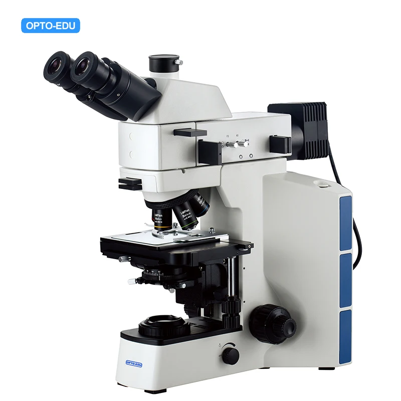 OPTO-EDU A13.0909 Metallurgical Microscope BF PL Transmit Reflect Light Metallurgic Microscopes