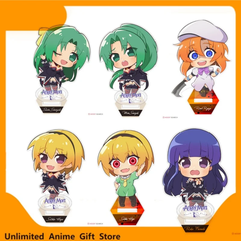 NEW Anime Higurashi When They Cry HD Characters Double Insertion Acrylic Stand Model Plate Desk Ornaments Collect Fans Gifts