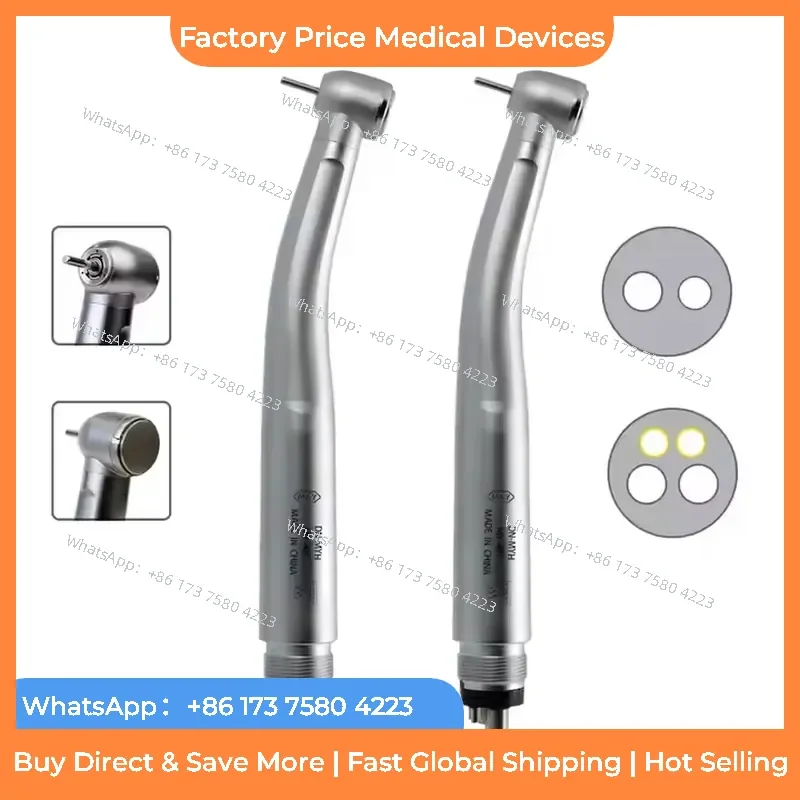 2026 High-Speed Handpiece with Four Water Spray 2/4 Holes Push Button Ceramic Bearing Equipment for fastshipping