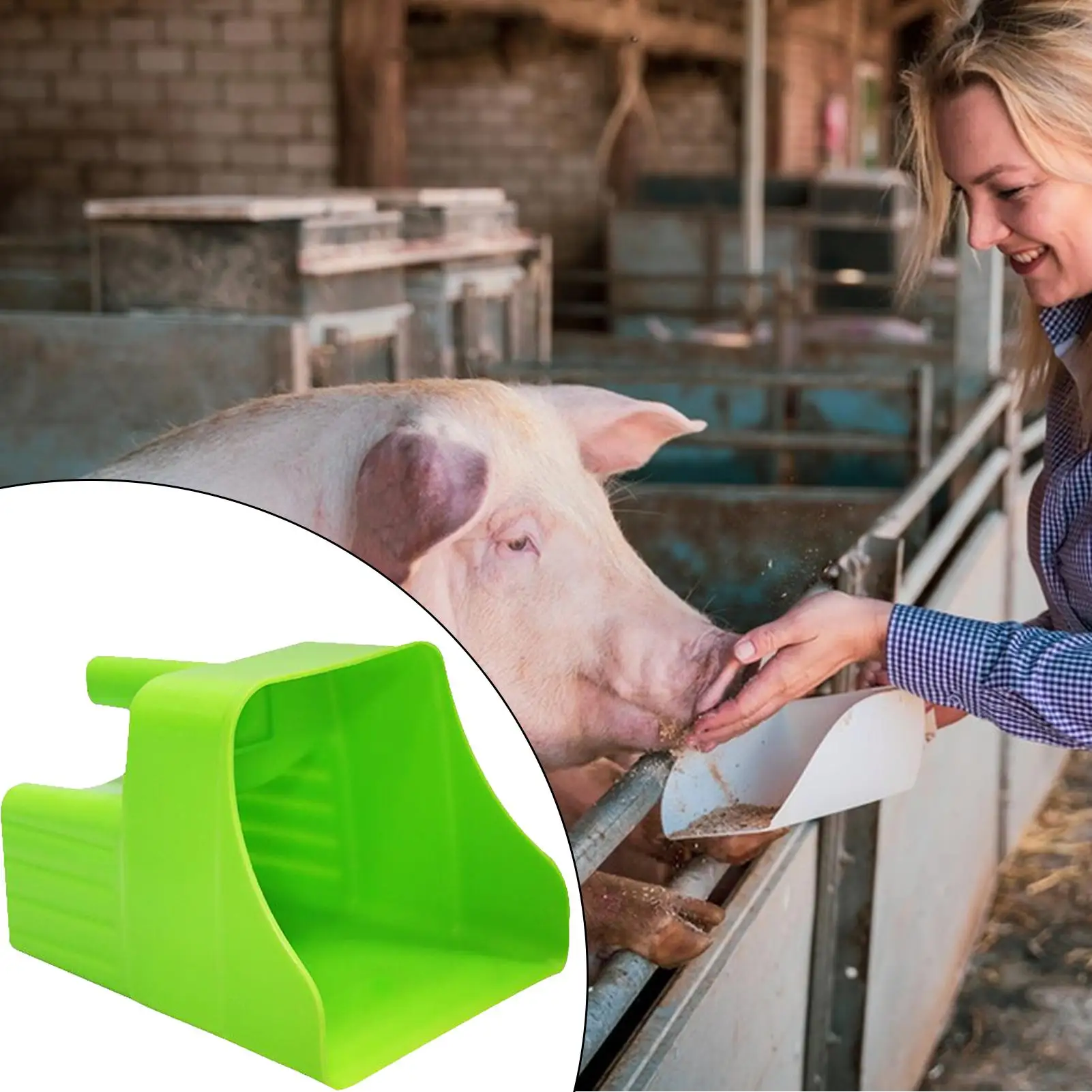 Feed Scoop Pet Feeding Server Ergonomic Non-Slip Feed Scoop For Sheep Cattle Horse Livestock Poultry Feeding Backyard Gardening