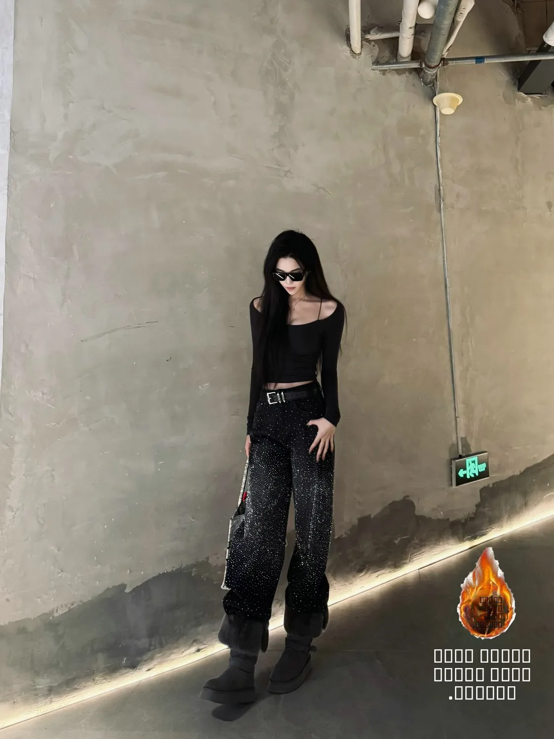 

Джинсы женские больших размеров с высокой талией, утепленные, длинные, для дома, с эффектом похудения, зимние, повседневные, с бриллиантовой отделкой...