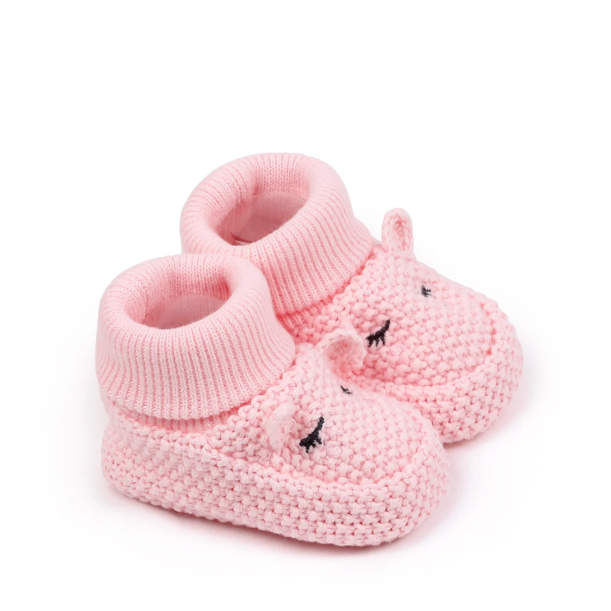 أحذية صوف أطفال محبوكة يدويًا للخريف والشتاء من عمر 0 إلى 6 أشهر مثالية لحديثي الولادة والأطفال في الشهر بالكامل لن أعود #4