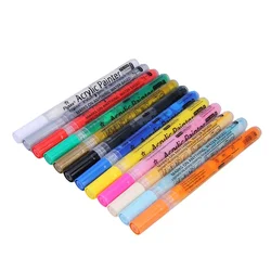 1pc Clear Printing Acrylic Marker Color Pen Oil-based Soft Tip Marker Pen Grip Graffiti Art Paint Pen