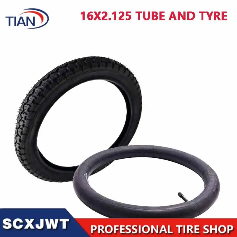 16 inch wheel tire 16x2.125 for gas scooters electric scooters and 16 inch bicycles with AV valve compatible design