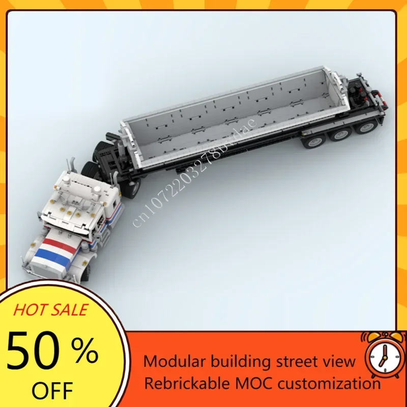 MOC Highway Rig XL ปริศนาที่กำหนดเองรุ่นสถาปัตยกรรมทางเทคนิค DIY การศึกษาประกอบของเล่นสำหรับวันเกิดเด็กวันหยุดของเล่นของขวัญ