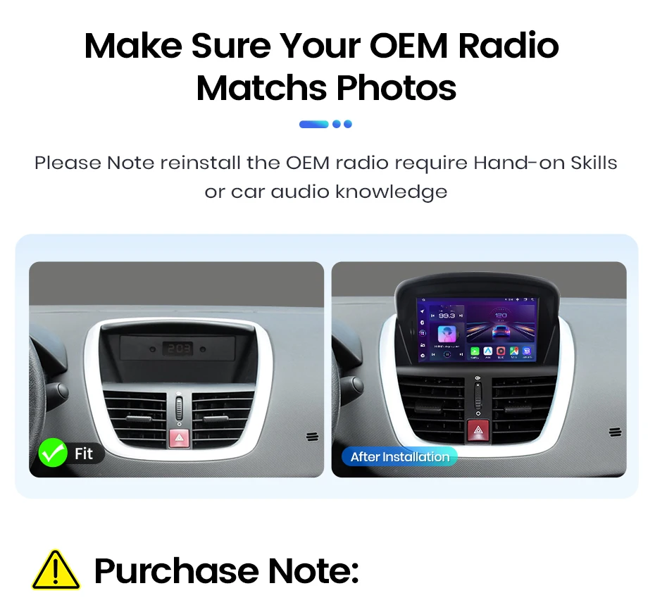 Junsun 7" Wireless CarPlay Android Auto Car Radio for PEUGEOT 207 207CC 2006 2007-2015 Multimedia Wireless Apple CarPlay Smart Intelligent Systems IPS Touch Screen Stereo Video Player 2 Din Autoradio Head Unit Navigation BT GPS 4G WIFI FM AM DSP RDS SWC