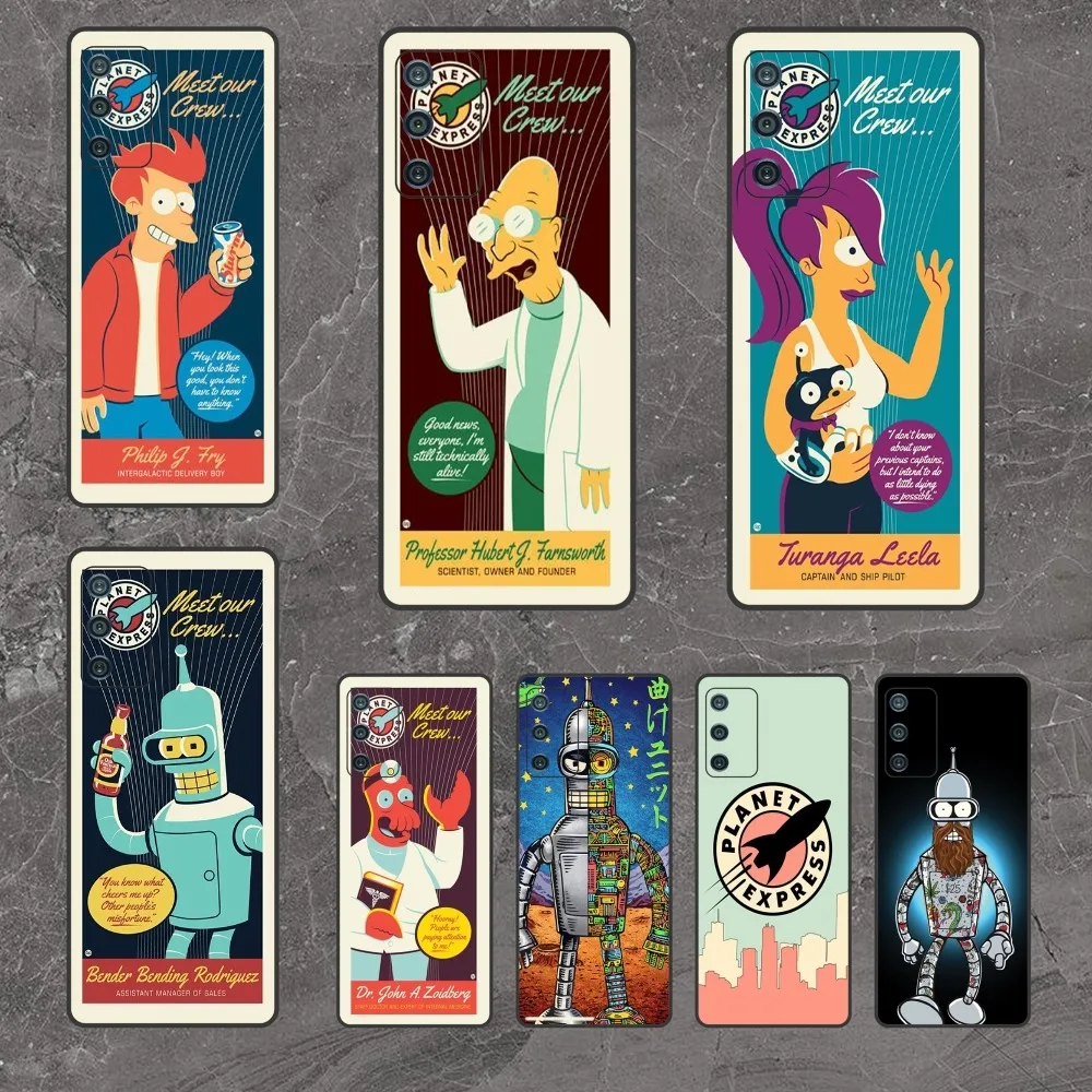 cartoon F-Futuramas Phone Case For Samsung Galaxy A54 A14 A34 A13 A52S A73 A53 A23 A04 A03 M53 A71 A22 A80 A91