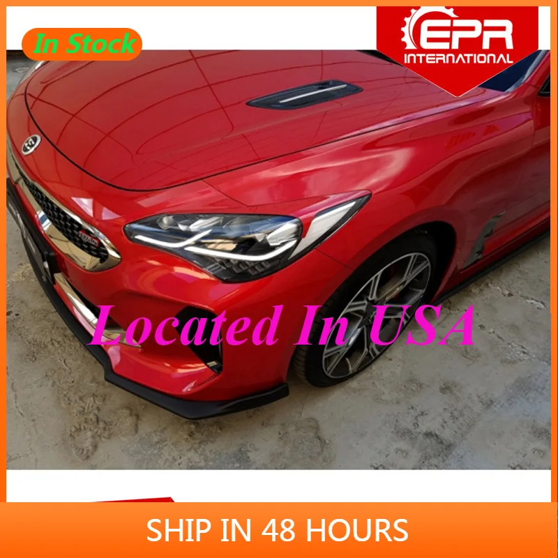 

For Kia Stinger Fiberglass Eyebrow (Stick On) Stinger FRP Fiber Glass Eyelid Drift Bumper Headlight Cover Tuning Body Kit