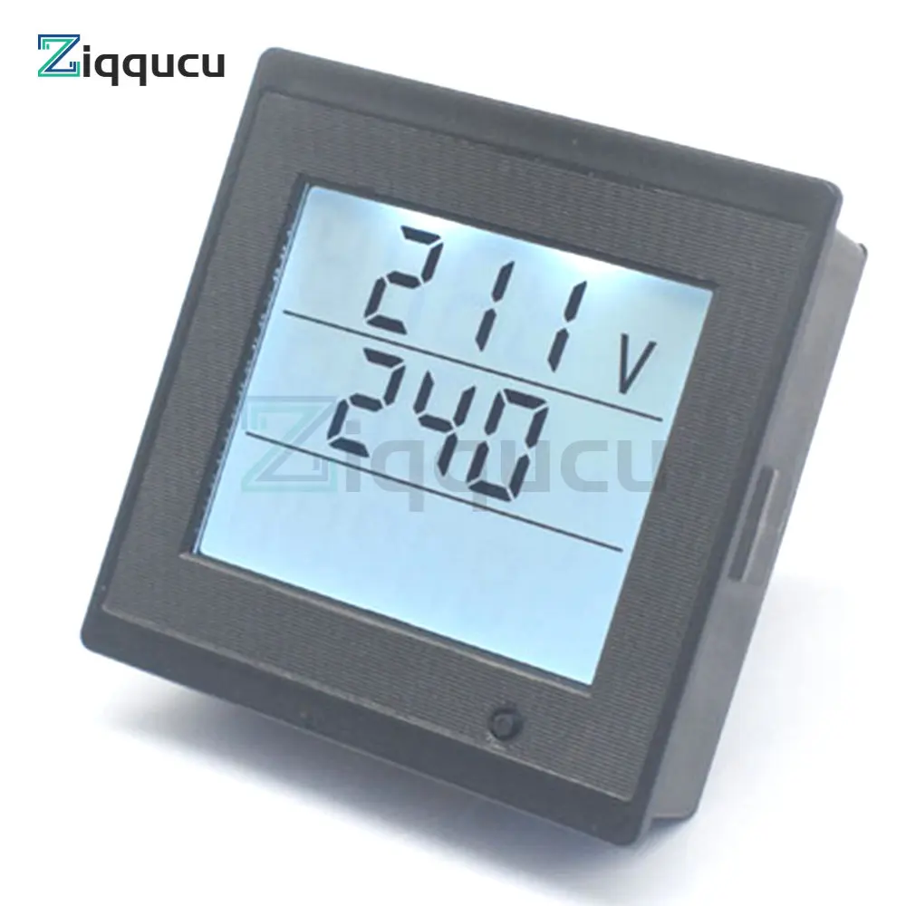 Multi-Function Meters AC80-300V 0-20A Voltage Current Power Electric Energy 110V 220V Voltmeter LCD Digital Display