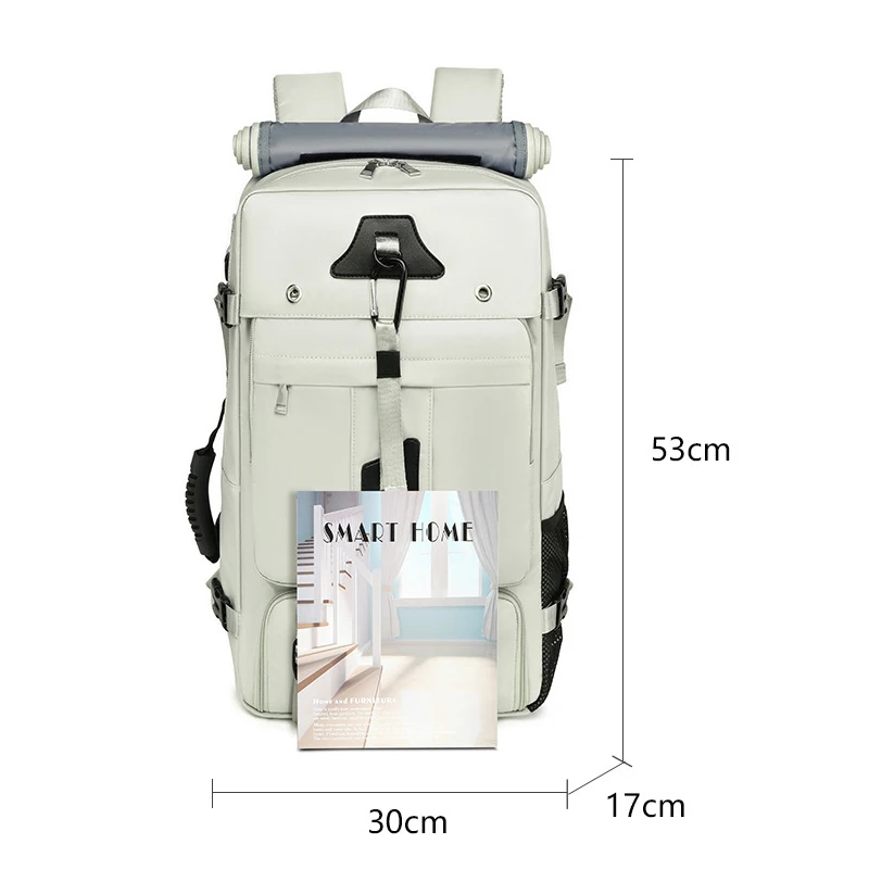 Large Capacity 60L 80L Outdoor Travel Backpack Multifunctional Waterproof Hiking Bag Men Shoe Compartment Suitcase Crossbody Bag