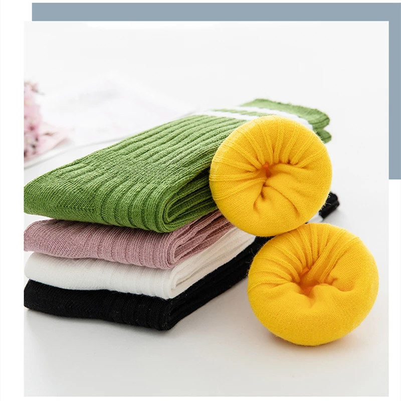Chaussettes longues à rayures en coton doux pour enfants, chaussettes de sport pour enfants, chaussettes hautes pour tout-petits, chaussettes pour