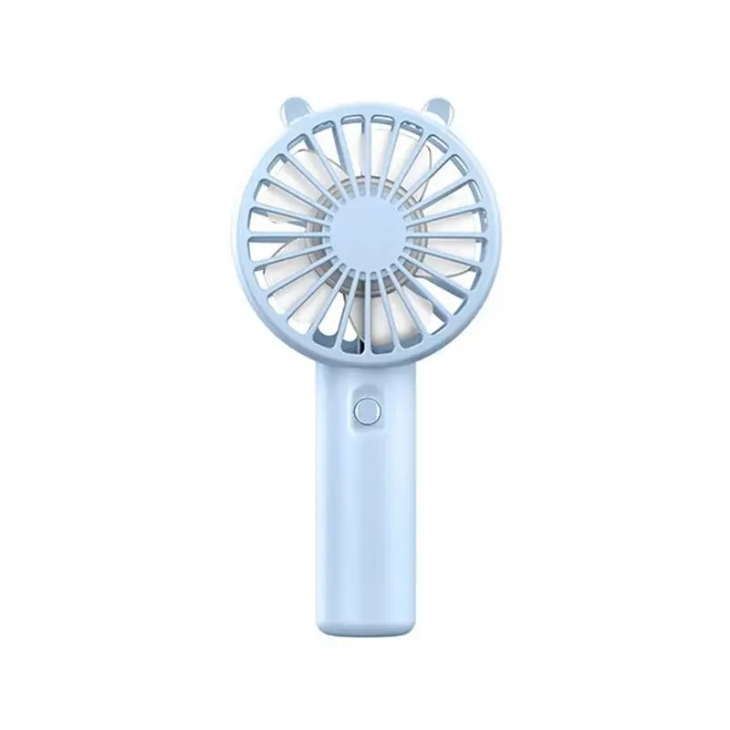 AC88-Mini Handheld Fan Portable USB Fan Small Makeup Eyelash Cooler Outdoor Fan For Outdoor For Home Blue