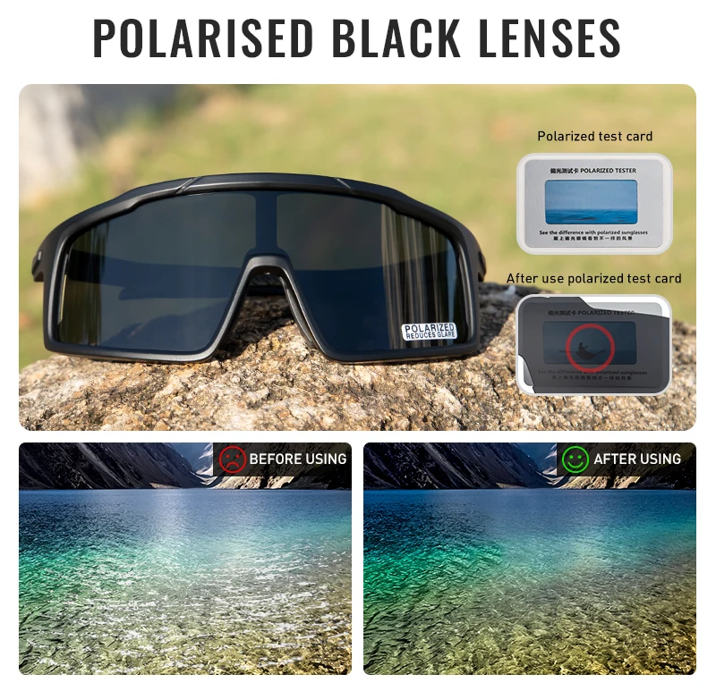 Photochrome Radfahren Gläser Outdoor Sport Polarisierte Fahrrad Sonnenbrille Männer MTB Radfahren Sonnenbrille Frauen Straße Fahrrad Brille – Detail 14