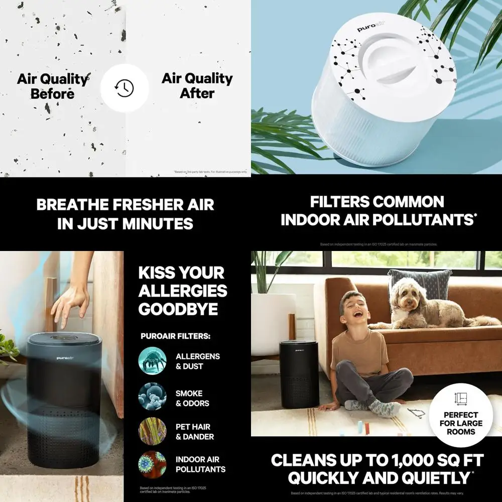 

Сменные HEPA-фильтры для удаления дыма, пыльцы, пыли и бытовых загрязнений - 2 шт. в упаковке