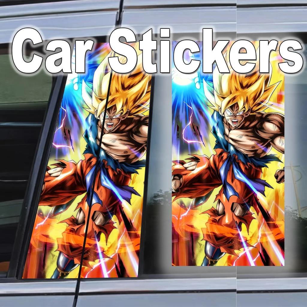

Dragon Ball Car Door B Pillar Decal Waterproof Sticker Super Saiyan Anime Self-adhesive Decor Gift Car Exterior Accessories