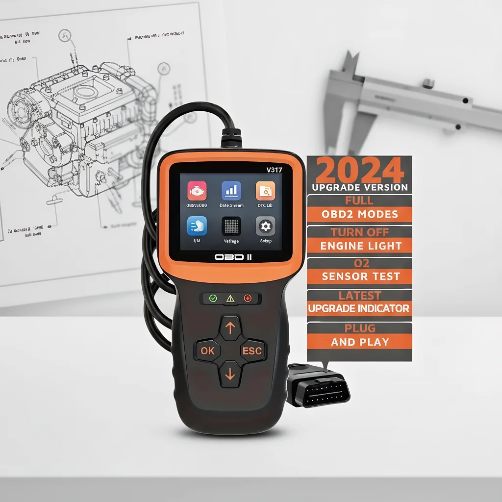 

Инструмент диагностического сканирования Профессиональный OBD2 Чтение данных в реальном времени Проверка освещения двигателя и четкие коды для автомобилей и мотоциклов