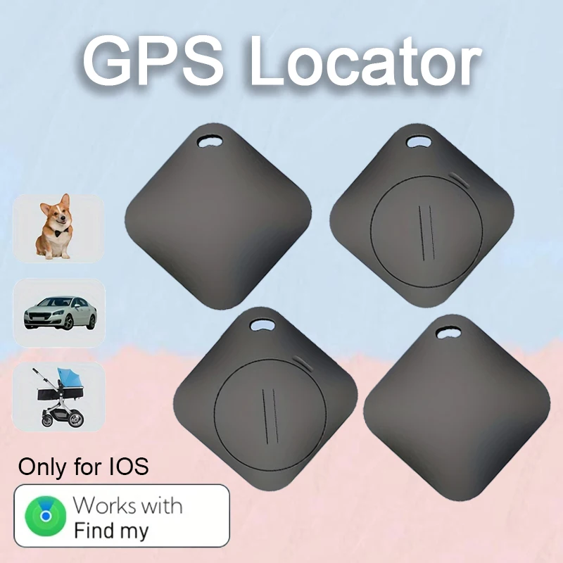 Localizador Global de etiqueta inteligente, Mini rastreador GPS que funciona con iOS Find My APP, localizador antipérdida para llaves, billetera, equipaje para mascotas y coche, 4 Uds.