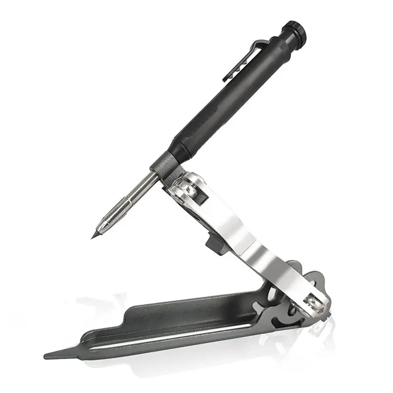 Multifunctional DIY Woodworking Marking Tool - Aluminum Alloy Structural Pencil - Marking Tool With Deep Hole Device-AA25