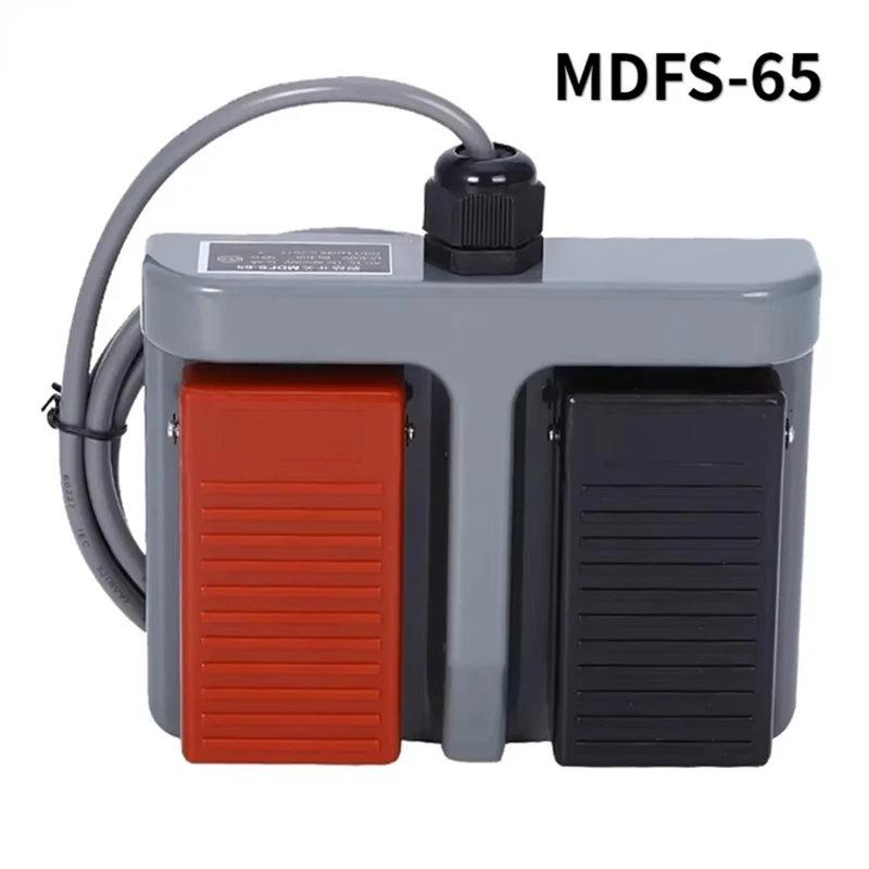 Momentary Plastic Foot Switch Double Pedal Duplex Two-Way Tumbler 3A/220VAC-A56M