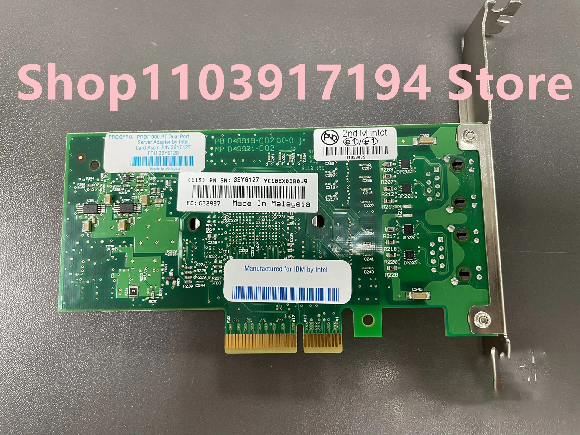 FOR IBM NC360T PCIE X4 Dual-port gigabit Network card 82571 chip