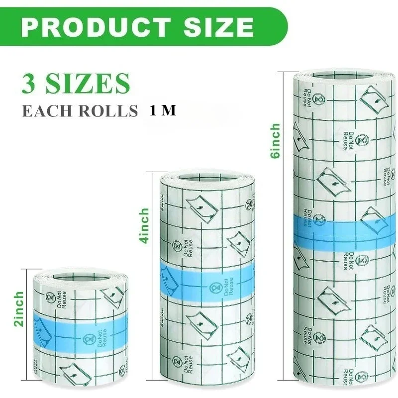Waterproof Tattoo Aftercare Bandage Second Skin Film Transparent Breathable Adhesive Healing Protection  5 10 15cm