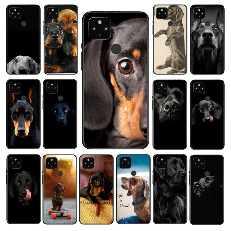 Labrador dachshund Puppy Dog Phone Case for Google Pixel 7a 7 Pro 6 Pro 8A 6A 5A 4A 3A 5 6 4 3 XL 3A 2 XL