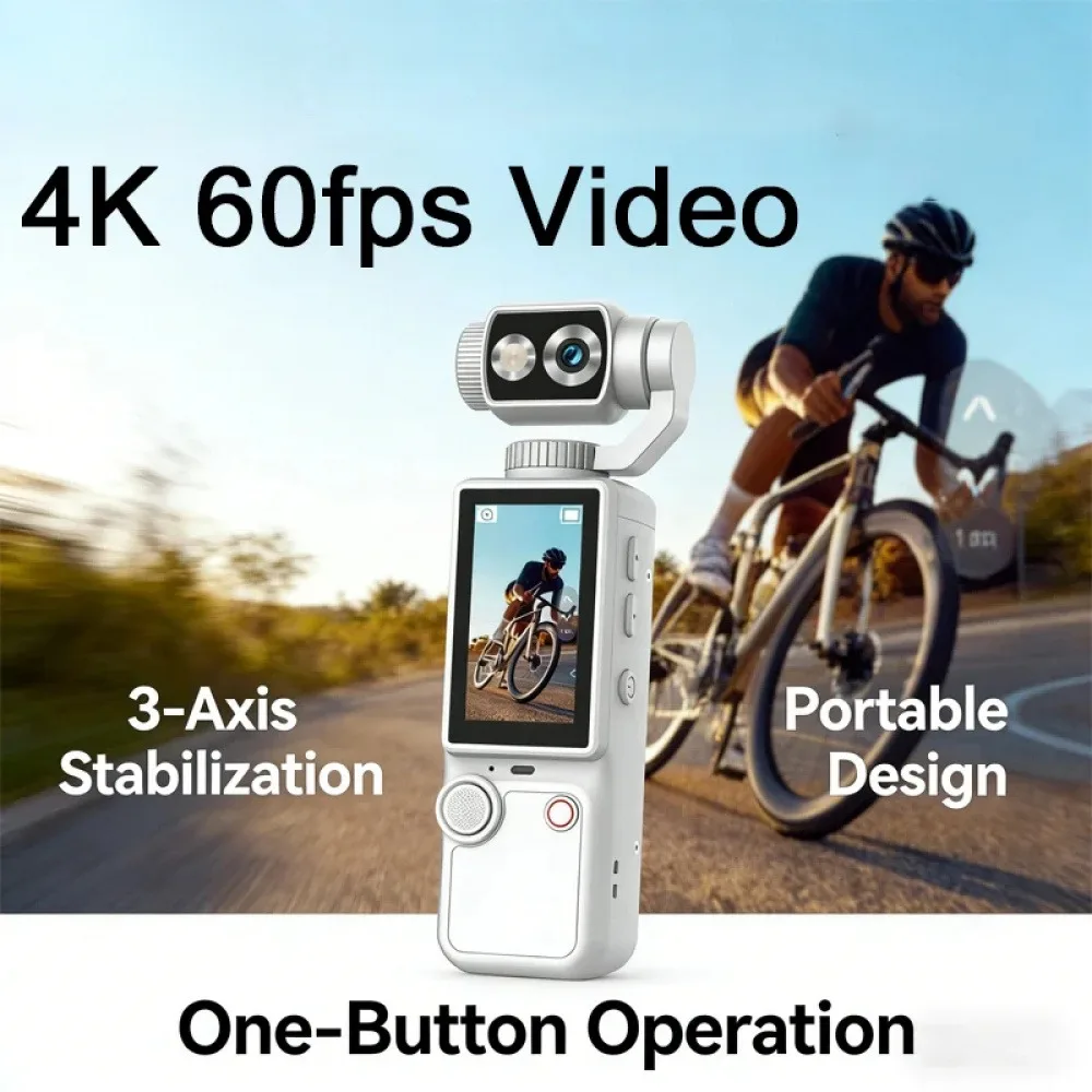 New 4K HD WiFi Sports Wearable Camera Travel Bicycle Driver Recorder Mini Sports Cam For Motorcycle and Vlogging
