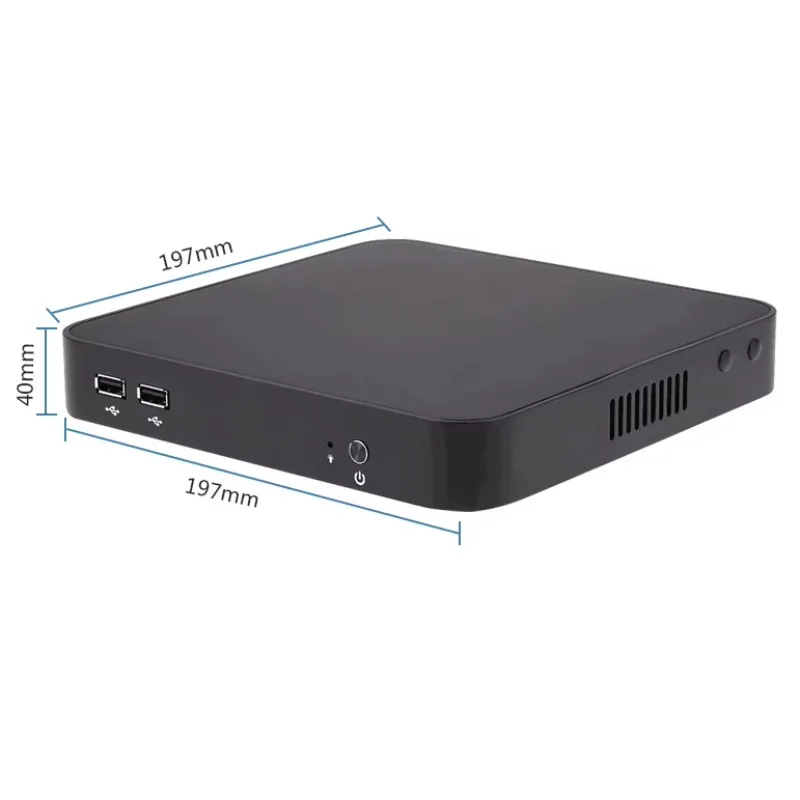 Mini‑ITX Fanless Barebone Desktop Computer Compact Small Mini PC For Business Home Office
