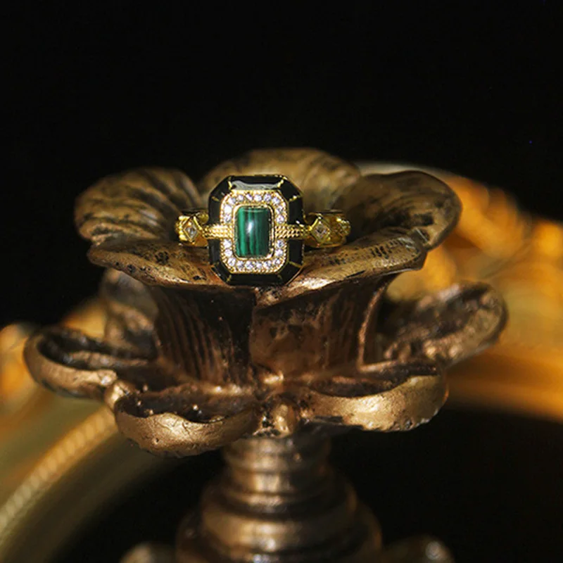 2023 New Fashion Original Design Crystal Adjustable Ring for Women Vintage Exquisite Finger Joint Ring Jewelry Accessories Gift