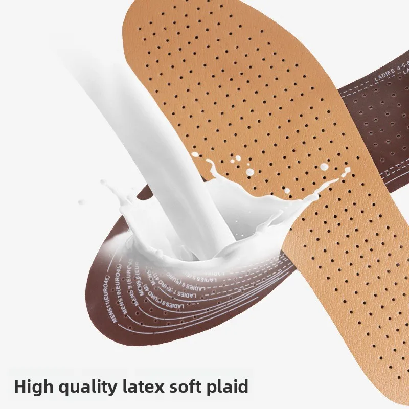 Ultra Thin PU Leather Shoe Insoles Breathable Sweat Absorb Anti-Odor Comfort Replacement Foot Pads Daily Foot Care
