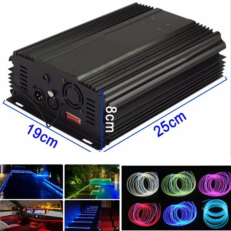 High Brightness LED Fiber Optic Light Source Engine, 75W/90W/100W Multi‑Color with Remote Control