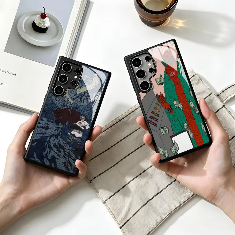 

Polly Nor Art Phone Case For SAMSUNG S26 25 24 S22 S20 ULTRA S21 S30 23 Note5 S8 Plus S9 S10E Lite PC+TPU Funda