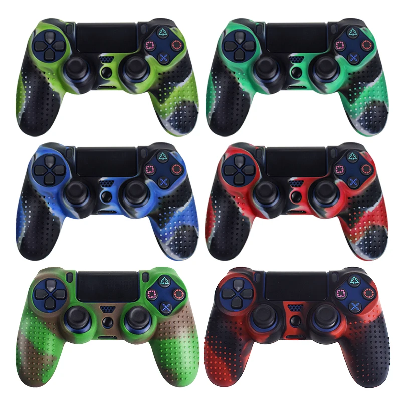 DATA FROG Anti-slip Silicone Rubber Cover For SONY Playstation4 Controller Soft Gel Rubber Skin Case For PS4 Pro Slim Gamepad