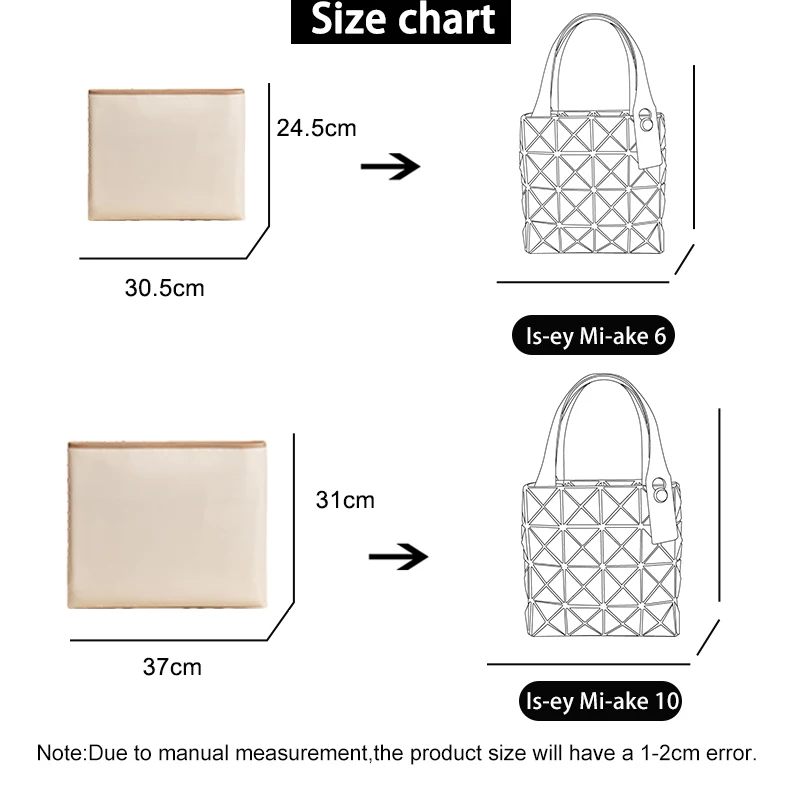 EverToner Nylon Fit  I-Mi-ake 6 10 Bag Nylon Liner Shaper Bag Multi-functional Travel Makeup Handbag