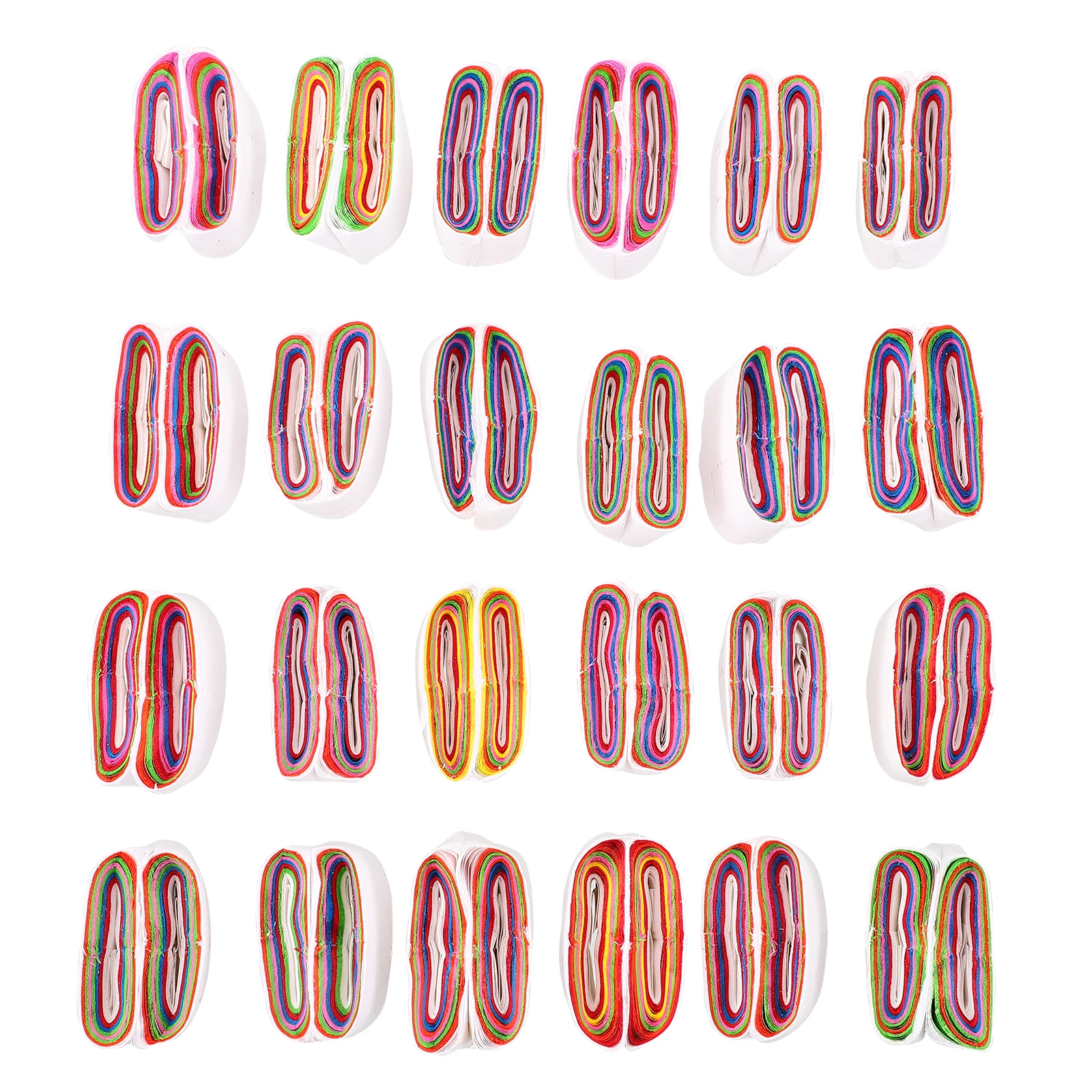 

24pcs Mouth Coils Paper Props Stage Performance Spit Ribbon Tricks Lightweight Fun Birthday New Year Party Toys