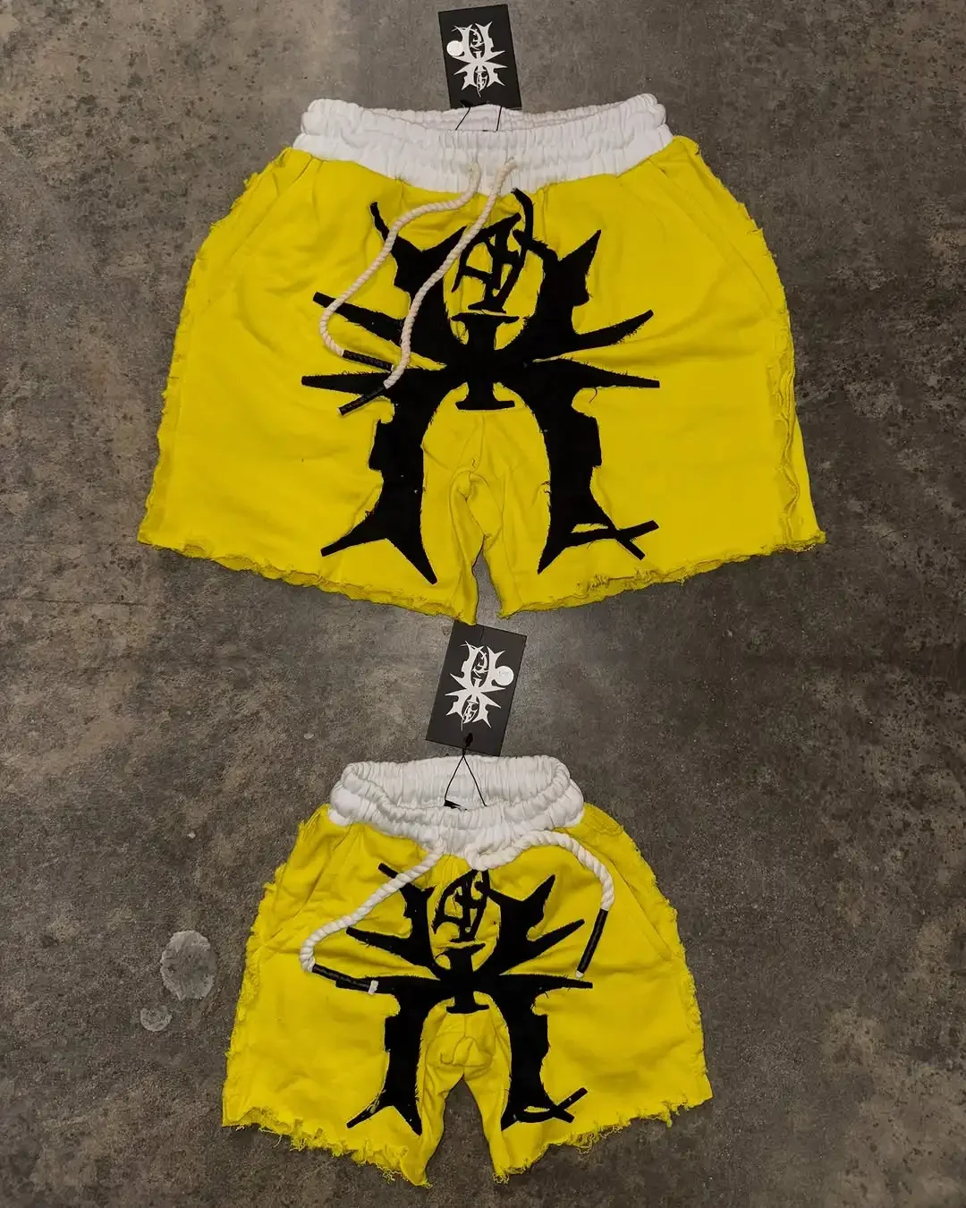 Y2K Women's Trendy Patch Embroidery Pattern Casual Shorts Harajuku Hip Hop Oversize Sports Shorts Summer New