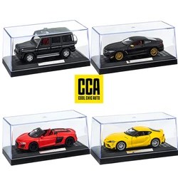 CCA 1:43 Toyota SUPRA BMW M850I Audi r8 Mercedes G350D car model Acrylic box metal alloy car toy gift collection