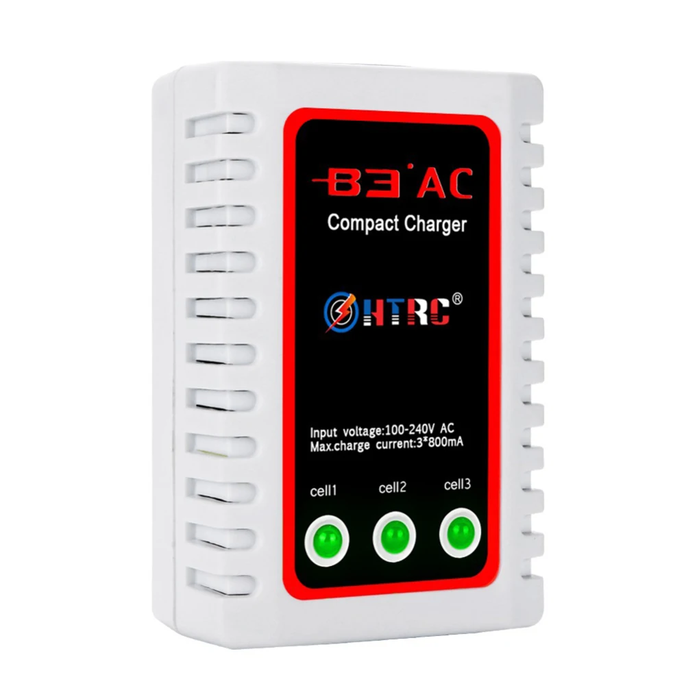 HTRC LiPo Charger 2S-3S Balance Battery Charger B3AC Pro Compact Charger Digital Balance Battery Charger Digital Accessory