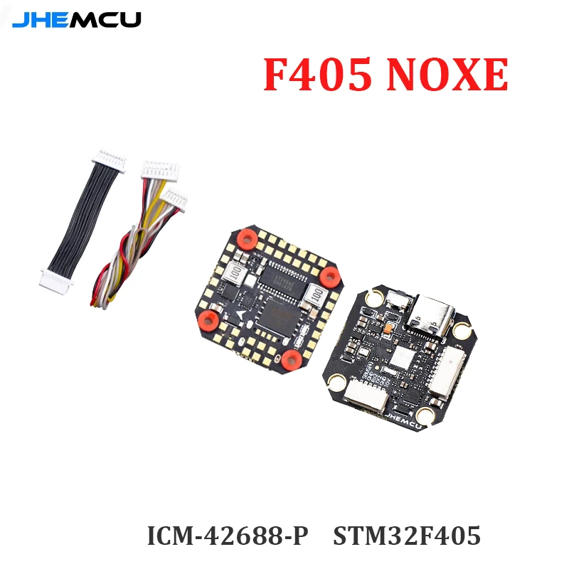 

JHEMCU F405 NOXE Baro OSD BlackBox 5V 10V BEC 3-6S Flight Controller 20X20mm for FPV Freestyle Drones DIY Parts