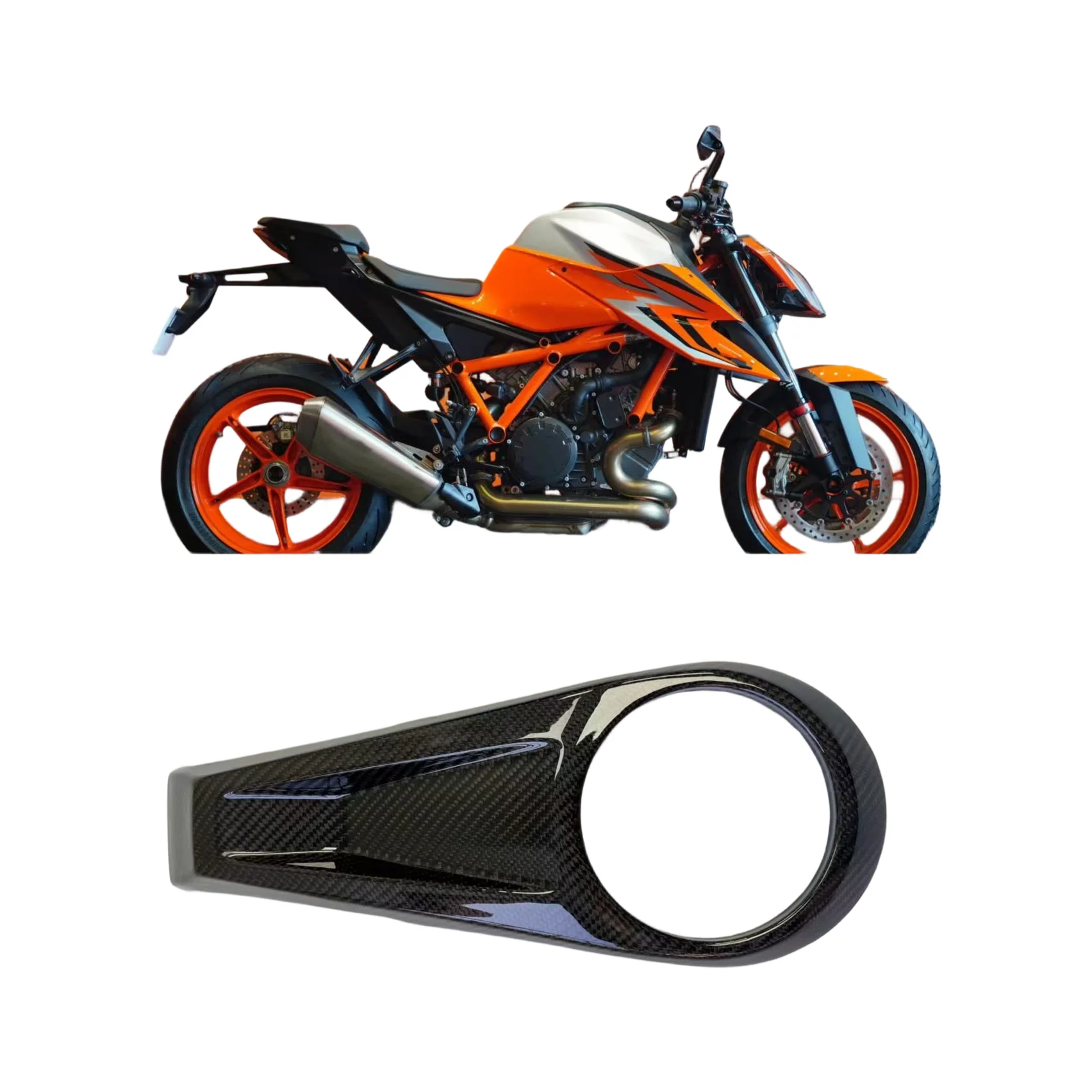 

Carbon Fiber Fuel Tank Cap for KTM 1290 Super Duke R (2020-2023 Models)