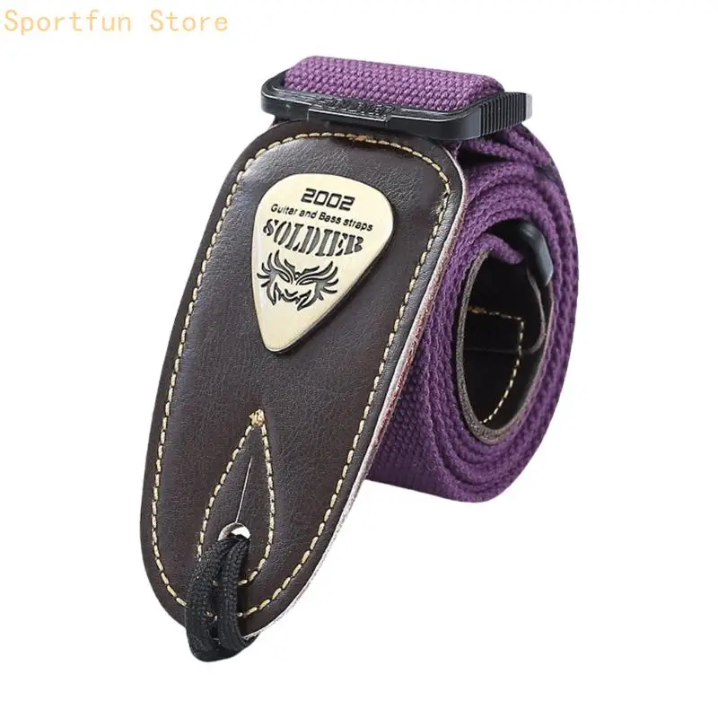 Fashion Guitar Strap Fabric Texture Suitable for Street Performers and Festival Gigs with Enhancing Comfort Features X7JD