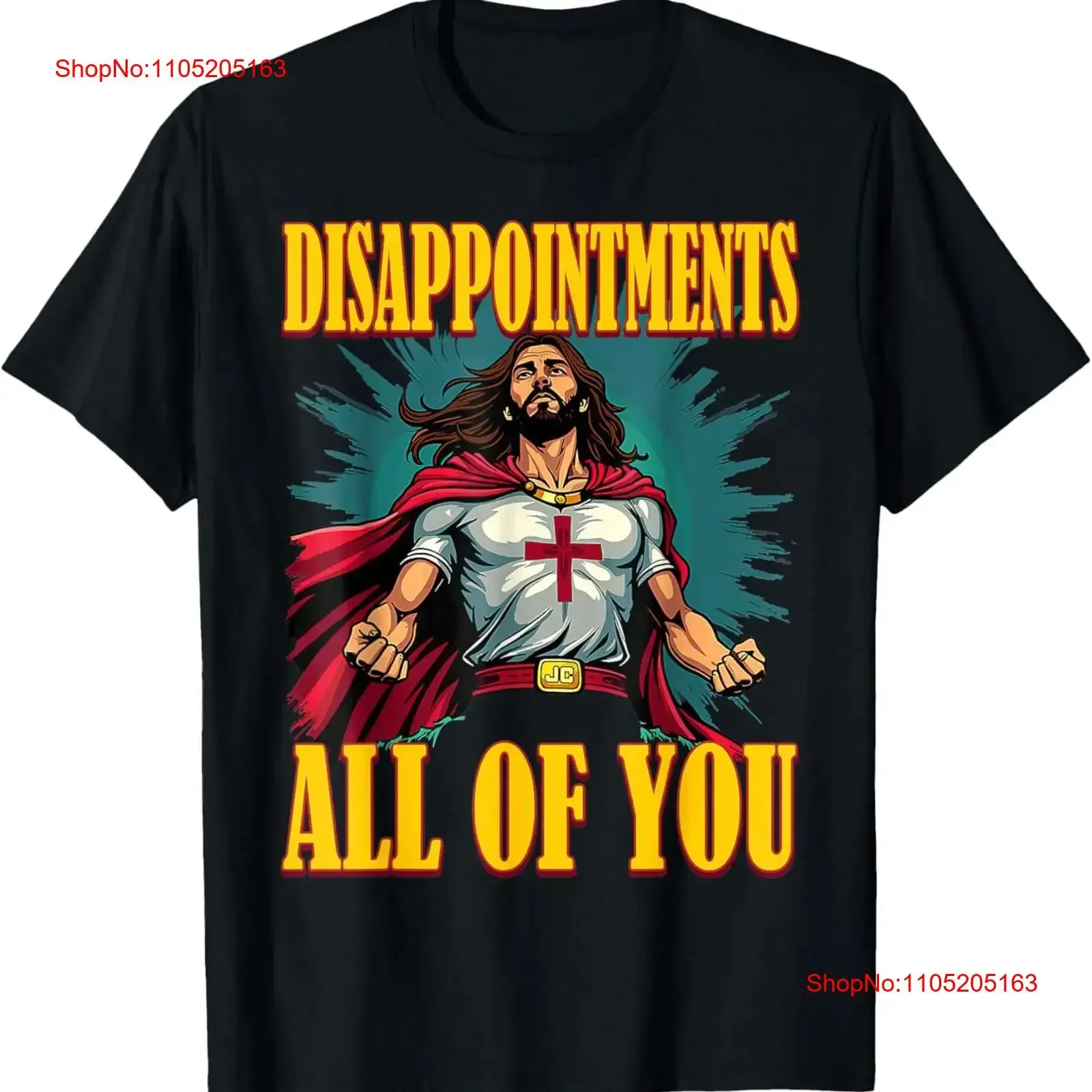 Désappointments sarcastique tout de vous chrétien jésus drôle t-shirt vintage lavé graphique élégant unisexe streetwear confortable