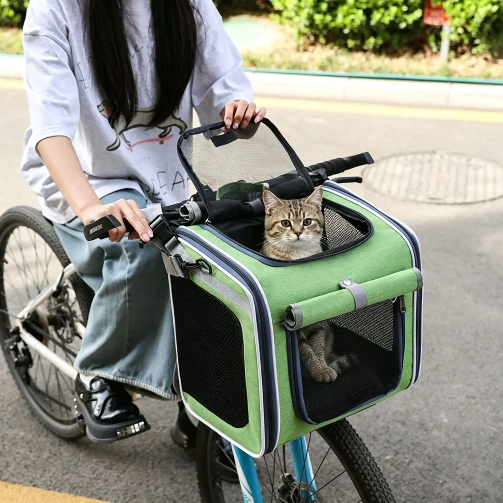Bicycle Carrying Cat Bag Dog Bag Pet Bag Portable Backpack For Outdoor Use Suitable For Carrying Bicycles And Motorcycles