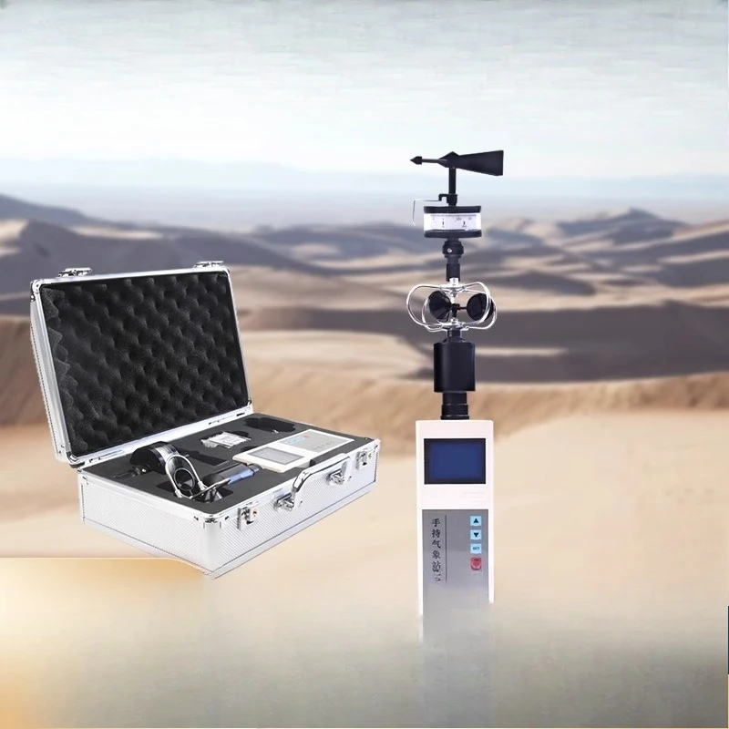 

Weather station portable wind speed anemometer temperature and humidity mobile emergency rescue fire