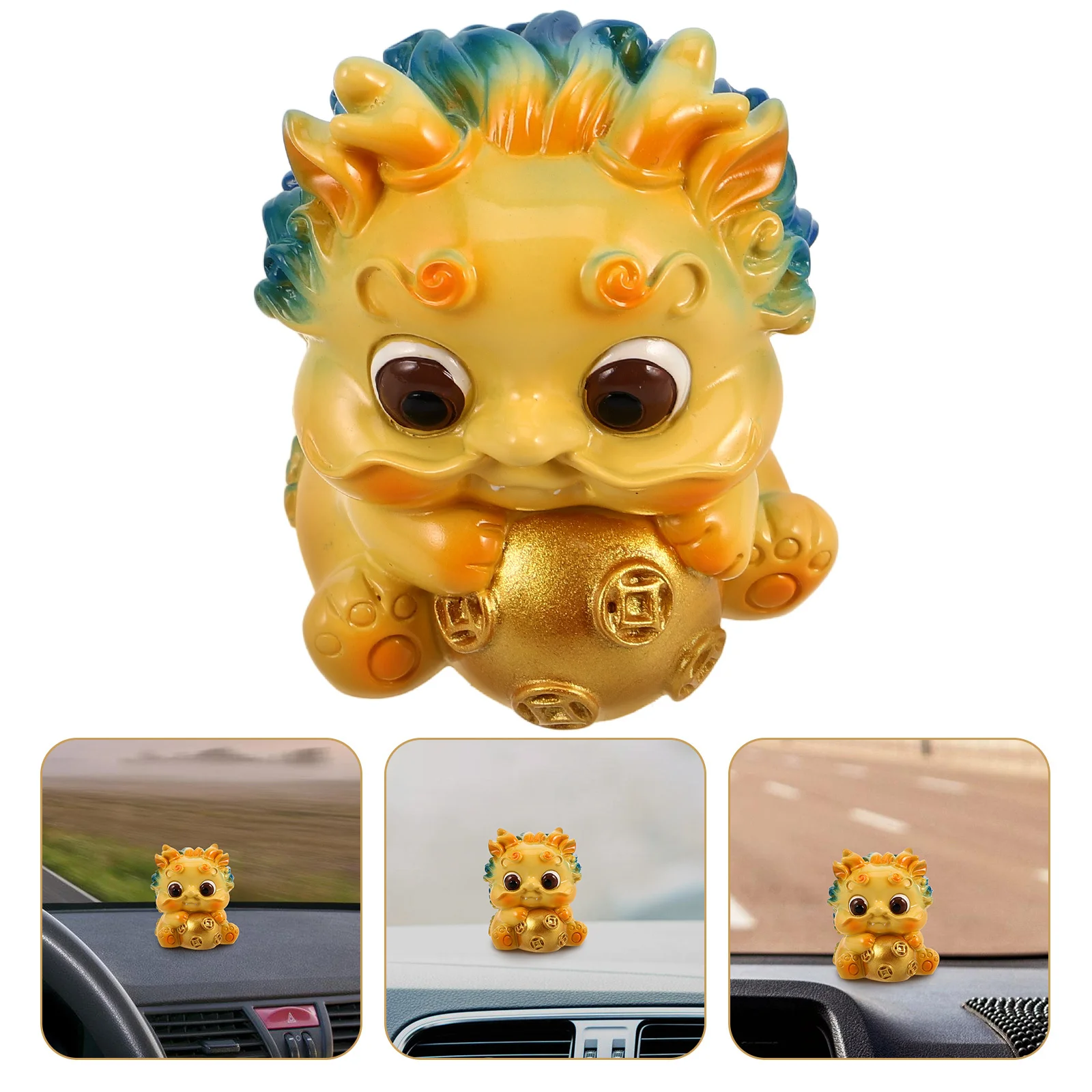 

Pikui Car Dashboard Ornament Creative Cute Animal Design for Car Interior Reliable Easy to Clean Good Luck Wealth Symbol